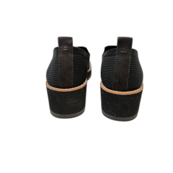 EILEEN FISHER Lindy Black  Novo Stretch Knit Platform Wedges  Womens Size 8.5 - Picture 4 of 10